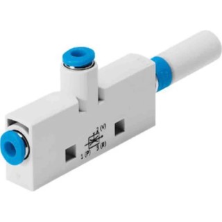 Festo Vacuum Pump, 0.95 mm Nozzle, 4.5 Bar Pressure, 25 L/min Suction Flow, VN Series VN-10-H-T3-PQ2-VQ2-RO1