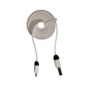 Kitronik 1M White Anti-Tangle USB 2.0 Type-A to Micro-B USB Cable Compatible with BBC Micro Bit 4154