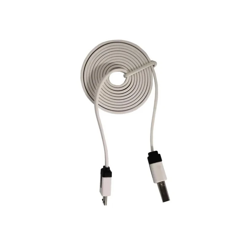 Kitronik 1M White Anti-Tangle USB 2.0 Type-A to Micro-B USB Cable Compatible with BBC Micro Bit 4154