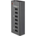 StarTech.com 7 Port USB 2.0 USB Hub AC Adapter Powered USB Charging Station 12V DC 1.5A Input 110 mm x 45 mm x ST7C51224EU