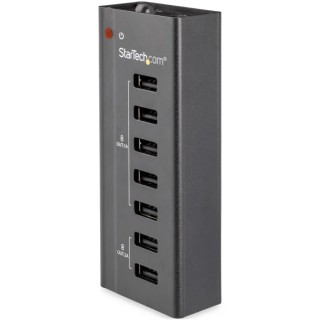 StarTech.com 7 Port USB 2.0 USB Hub AC Adapter Powered USB Charging Station 12V DC 1.5A Input 110 mm x 45 mm x ST7C51224EU