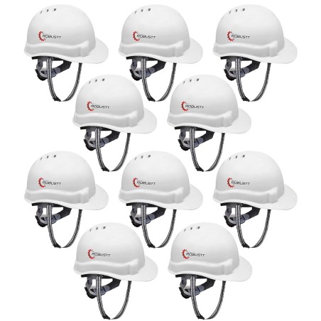 Buy Robustt X Shree JEE Safety Helmet Ratchet White(Pack Of 10)