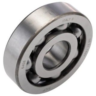 SKF Single Row Deep Groove Ball Bearing 30 mm ID, 90 mm OD, 23 mm Width, Sheet Metal Cage, Steel Balls 6406
