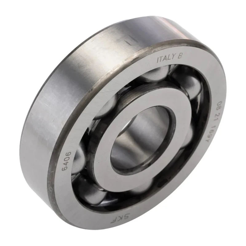 SKF Single Row Deep Groove Ball Bearing 30 mm ID, 90 mm OD, 23 mm Width, Sheet Metal Cage, Steel Balls 6406