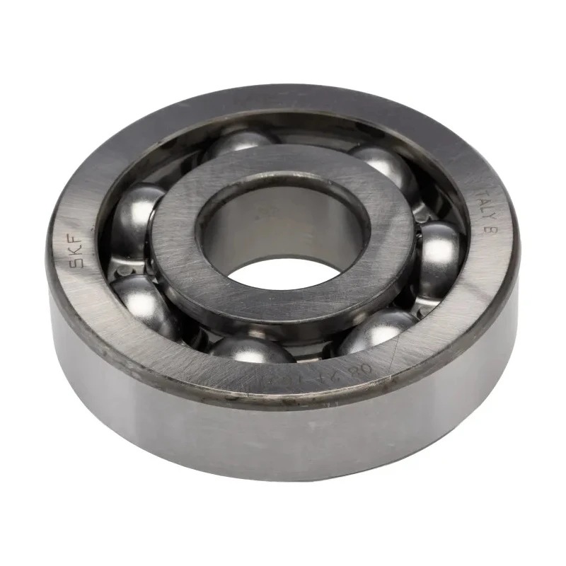 SKF Single Row Deep Groove Ball Bearing 30 mm ID, 90 mm OD, 23 mm Width, Sheet Metal Cage, Steel Balls 6406