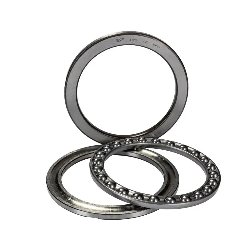 SKF Thrust Ball Bearing 85 mm Inside Diameter, 110 mm Outside Diameter, 19 mm Race Width, Sheet Metal Cage, Steel Balls 51117