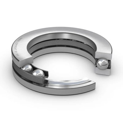 SKF Thrust Ball Bearing 55 mm ID, 90 mm OD, 25 mm Width, Sheet Metal Cage, Model 51211