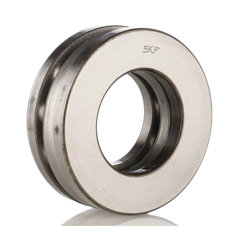 SKF Thrust Ball Bearing 25 mm ID, 60 mm OD, 24 mm Width, Sheet Metal Cage, Steel Balls, Open End Type, 1 Row 51405