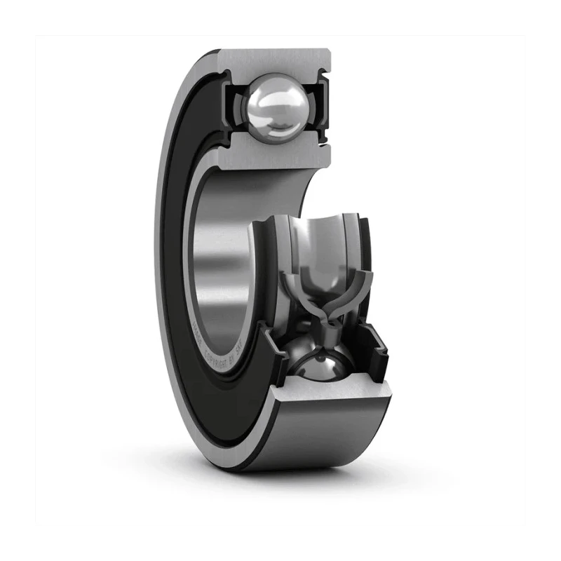 SKF Single Row Deep Groove Ball Bearing 10 mm ID, 26 mm OD, 8 mm Race Width, Sheet Metal Cage 6000-2RSL