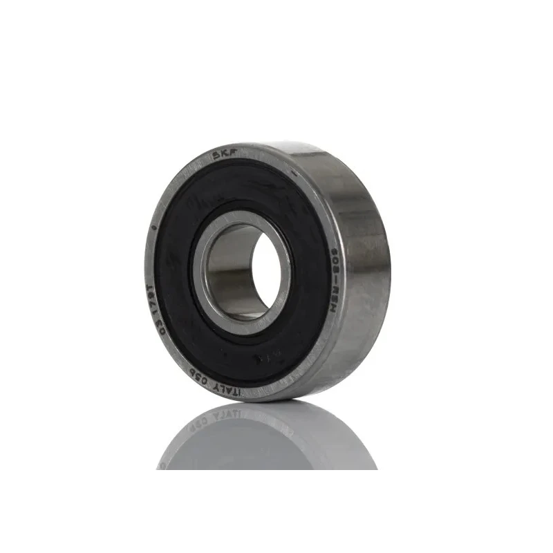 SKF Single Row Deep Groove Ball Bearing 8 mm ID, 22 mm OD, 7 mm Width 608-RSH