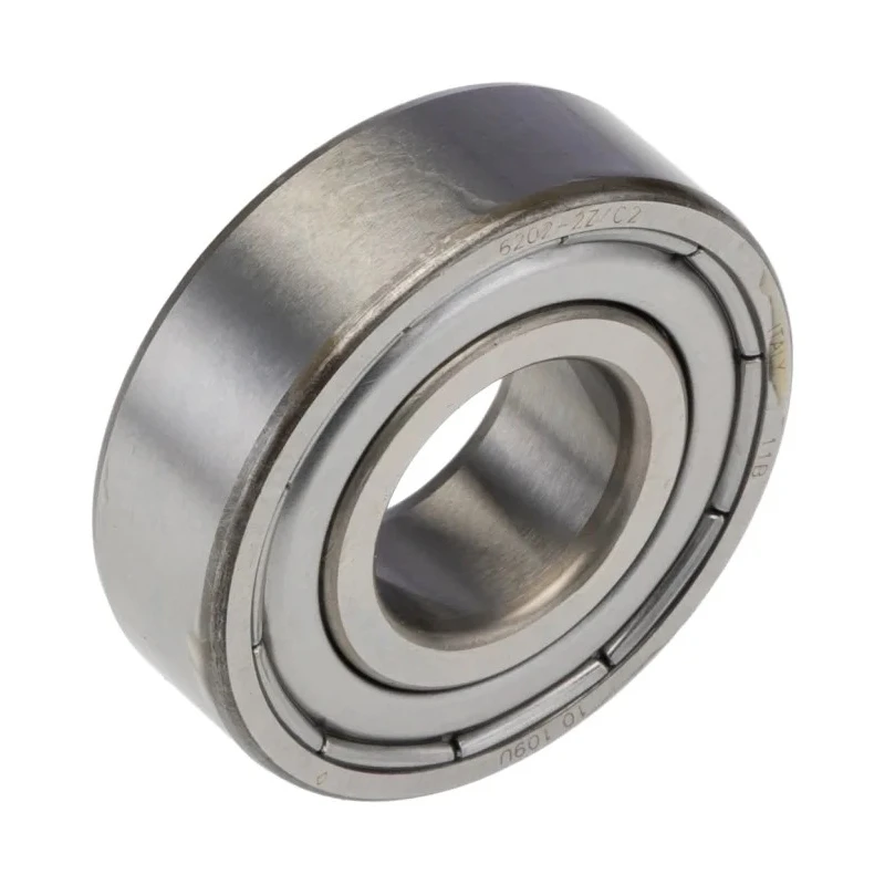 SKF Single Row Deep Groove Ball Bearing 15 mm ID, 35 mm OD, Shielded, Sheet Metal Cage 6202-2Z/C2