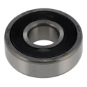 SKF Single Row Deep Groove Ball Bearing 12 mm ID, 32 mm OD, 10 mm Width, Sheet Metal Cage, Sealed 6201-2RSL