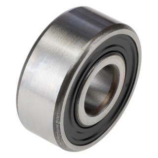 SKF Single Row Deep Groove Ball Bearing, 15 mm ID, 42 mm OD, 17 mm Width, Stainless Steel Race, Sheet Metal Cage 62302-2RS1