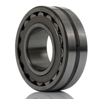 SKF Parallel Roller Bearing 25 mm ID, 52 mm OD, Race Width 18 mm, Steel Rollers, Sheet Metal Cage, Double Row 22205 E/C3