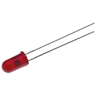 Broadcom Red 5 mm (T-1 3/4) Through Hole LED 1.9 V 90mA 135mW HLMP-3301