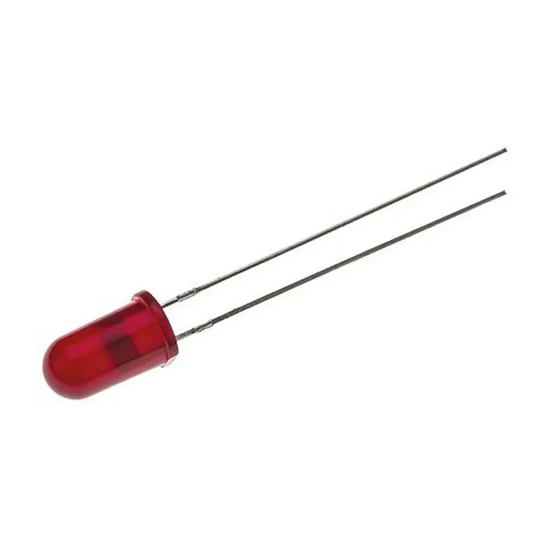 Broadcom Red 5 mm (T-1 3/4) Through Hole LED 1.9 V 90mA 135mW HLMP-3301