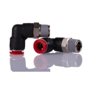 Norgren Pneufit C Series Pneumatic Fitting Female Threaded-to-Tube Connection 1/4 in R Push-in 8mm Plastic 60°C C01470828