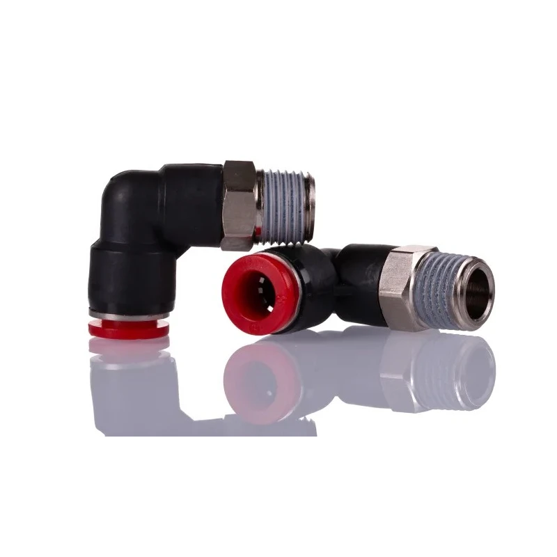Norgren Pneufit C Series Pneumatic Fitting Female Threaded-to-Tube Connection 1/4 in R Push-in 8mm Plastic 60°C C01470828