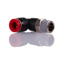 Norgren Pneufit C Series Pneumatic Fitting Female Threaded-to-Tube Connection 1/4 in R Push-in 8mm Plastic 60°C C01470828