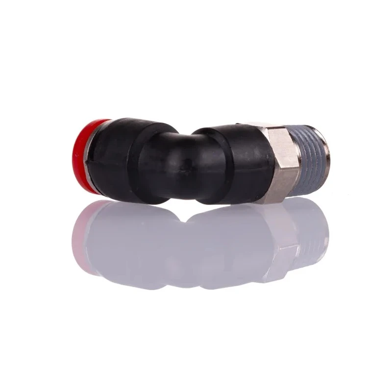 Norgren Pneufit C Series Pneumatic Fitting Female Threaded-to-Tube Connection 1/4 in R Push-in 8mm Plastic 60°C C01470828