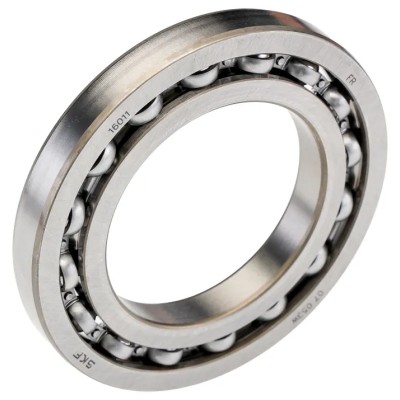 SKF Single Row Deep Groove Ball Bearing 55 mm ID, 90 mm OD, 11 mm Width, Sheet Metal Cage, Steel Balls 16011