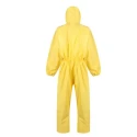 Skytec Yellow Disposable Coverall, Size S, Chest Size 36.22 in, Hooded, Polyethylene Polypropylene Material CDX1B/HX1500/YE1