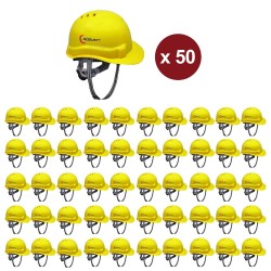 Buy Robustt X Shree JEE Safety Helmet Ratchet Yellow Pack Of 50