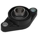 SKF Oval Flanged Ball Bearing Unit, 2 Hole Cylindrical, 20 mm ID, Composite Body, Set Screw Locking, 6.55 kN FYTBK 20 TR