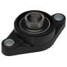 SKF Oval Flanged Ball Bearing Unit, 2 Hole Cylindrical, 20 mm ID, Composite Body, Set Screw Locking, 6.55 kN FYTBK 20 TR