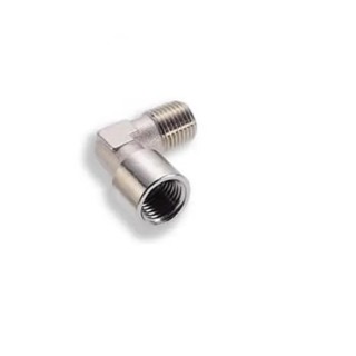 Norgren Male/Female Pneumatic Brass Fitting Nickel Finish 1/2 in RG 150430048