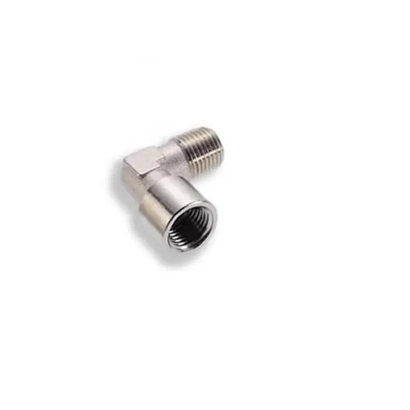 Norgren Male/Female Pneumatic Brass Fitting Nickel Finish 1/2 in RG 150430048