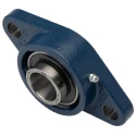 SKF Flanged 2 Hole Cylindrical Bearing Unit, Cast Iron, Set Screw Locking, 30 mm ID, 148 mm Length, FYTJ 30 TF