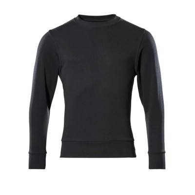Mascot Workwear Black Polyester Cotton Unisex Pull Over Work Sweatshirt 2XL 180 to 185 mm 51580-966-09 2XL