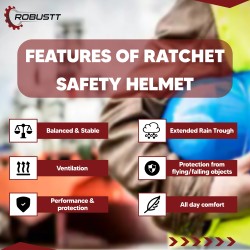 Buy Robustt X Shree JEE Safety Helmet Ratchet Yellow Pack Of 50