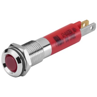 EAO Panel Mount Red Yellow Green LED Indicator 17 Series 5 mm Cutout 24V IP67 Round 17-100354