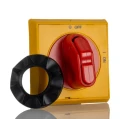 ABB Red, Yellow Rotary Handle 57.9 mm Length with 3 Locks, IP64 Rated MSHD-LY Series 1SAM201920R1002 MSHD-LY