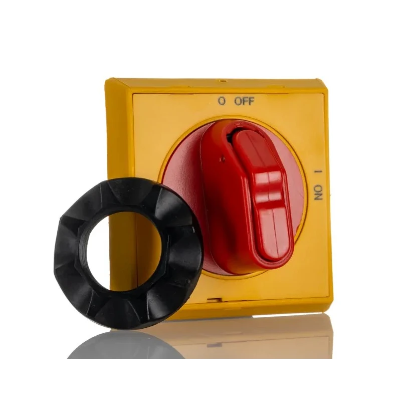 ABB Red, Yellow Rotary Handle 57.9 mm Length with 3 Locks, IP64 Rated MSHD-LY Series 1SAM201920R1002 MSHD-LY