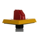 ABB Red, Yellow Rotary Handle 57.9 mm Length with 3 Locks, IP64 Rated MSHD-LY Series 1SAM201920R1002 MSHD-LY