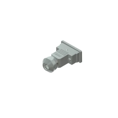 CONEC 15 Series ABS Straight D-Sub Backshell with 9 Contacts, Strain Relief, IP67, Nickel Plating 15-004810