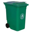 RS PRO 360L Green Flip Polyethylene Waste Bin 221-1598