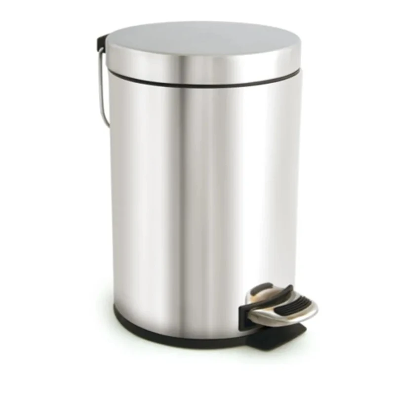 RS PRO 3L Chrome Pedal Stainless Steel Waste Bin 221-1601