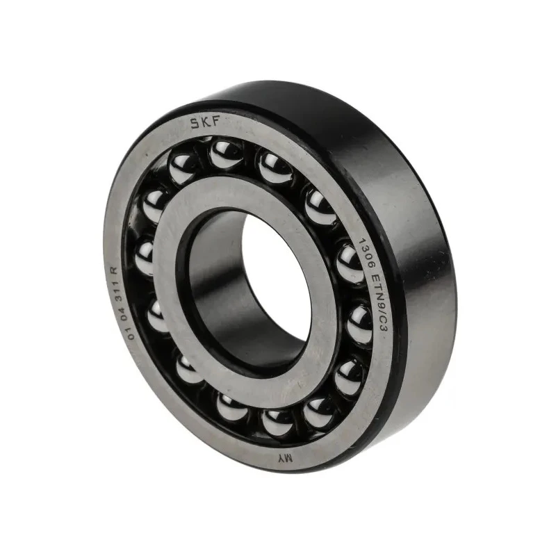 SKF Self-Aligning Ball Bearing 30 mm Inside Diameter 72 mm Outside Diameter 19 mm Race Width Non-Metallic Cage 1306 ETN9/C3