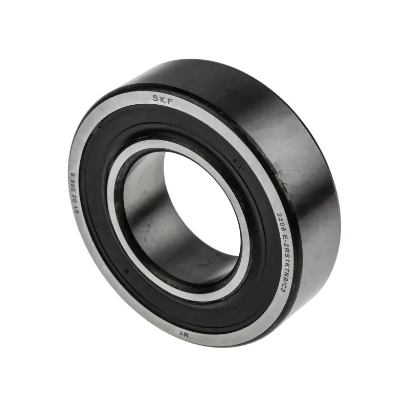 SKF Self-Aligning Ball Bearing 40 mm Inside Diameter 80 mm Outside Diameter 23 mm Race Width Non-Metallic 2208 E-2RS1KTN9/C3