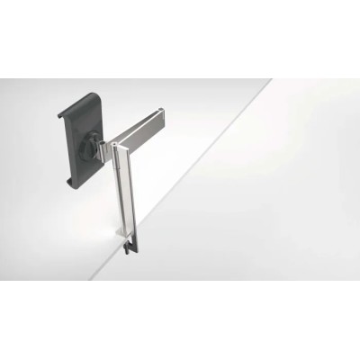 Durable Aluminium Tablet Stand Clamp for Tablets 7" to 13", Tilt Adjustable, Anti-Theft, Germany 893123