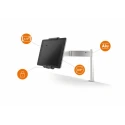 Durable Aluminium Tablet Stand Clamp for Tablets 7" to 13", Tilt Adjustable, Anti-Theft, Germany 893123
