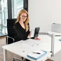 Durable Aluminium Tablet Stand Clamp for Tablets 7" to 13", Tilt Adjustable, Anti-Theft, Germany 893123