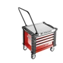 Facom 4 Drawer Wheeled Tool Trolley Red, 814mm Length, 580mm Width, 696mm Height JET.CR4M3APF