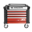 Facom 4 Drawer Wheeled Tool Trolley Red, 814mm Length, 580mm Width, 696mm Height JET.CR4M3APF