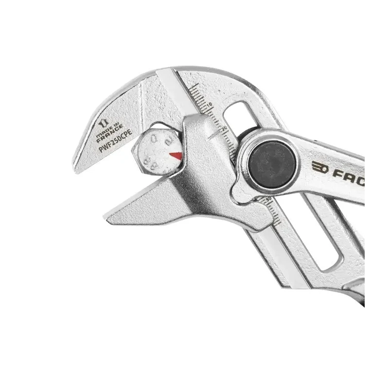 Facom Chrome Vanadium Steel Bi-Material Handle Plier Wrench 250mm Overall PWF250CPEPB