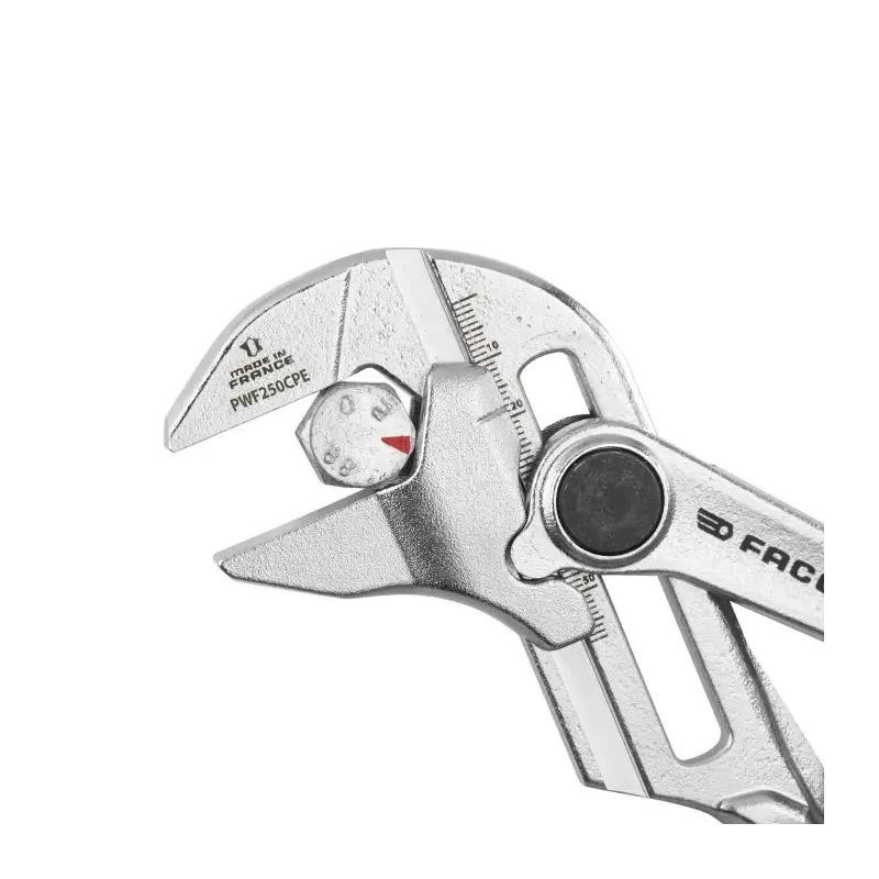 Facom Chrome Vanadium Steel Bi-Material Handle Plier Wrench 250mm Overall PWF250CPEPB
